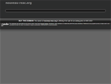 Tablet Screenshot of nouveau-reac.org
